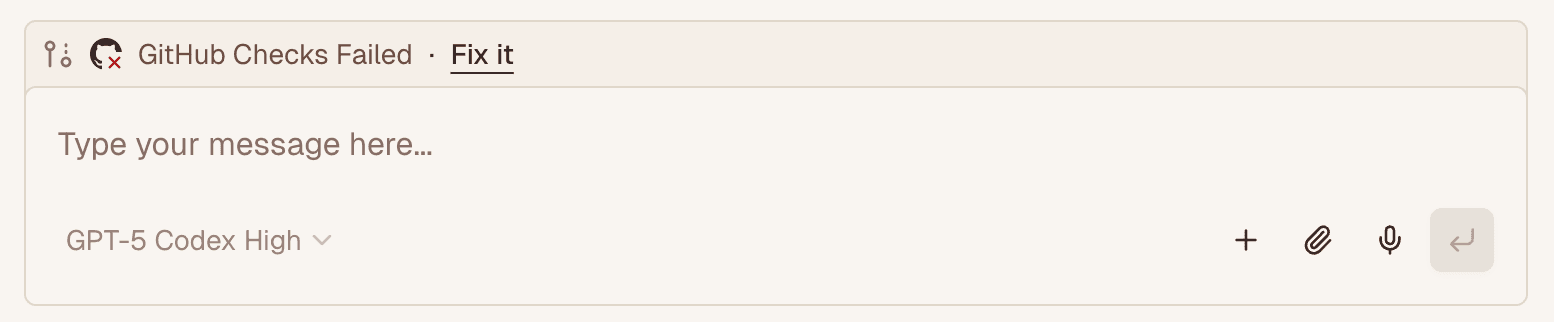 Fix it button for failed GitHub checks