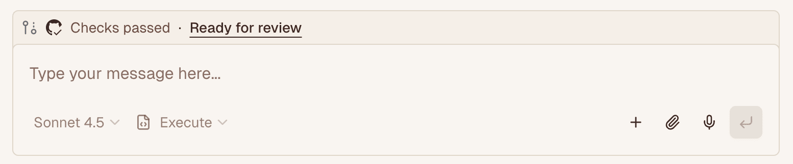 Ready for review button